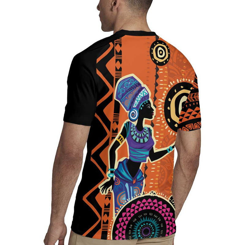 African Woman In Ethnic Dress Ethnic Geometric Patterns Rugby Jersey