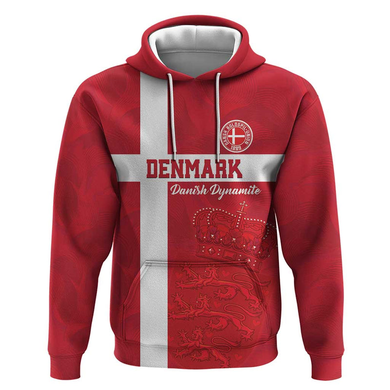 Custom Denmark Football Danish Dynamite Go Champion Hoodie