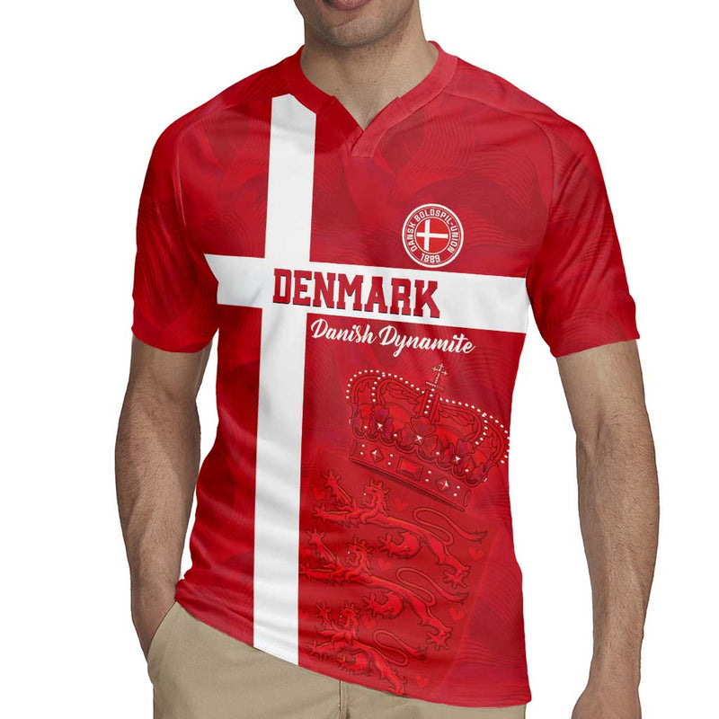 Custom Denmark Football Danish Dynamite Go Champion Rugby Jersey