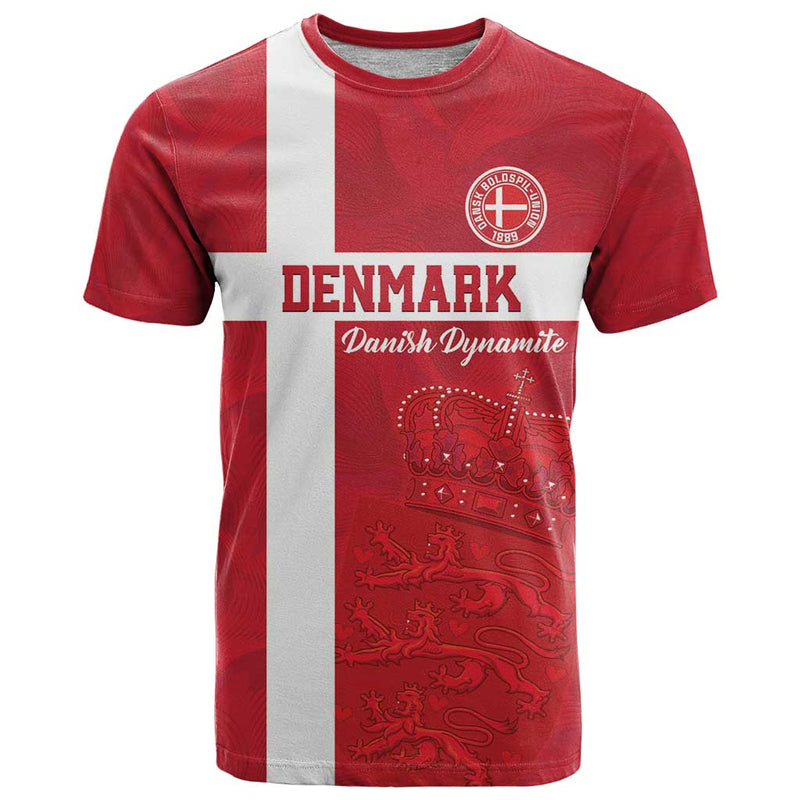 Custom Denmark Football Danish Dynamite Go Champion T Shirt