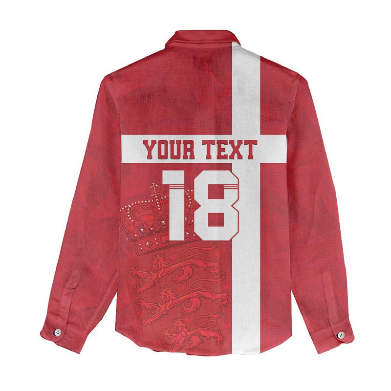 Custom Denmark Football Danish Dynamite Go Champion Women Casual Shirt