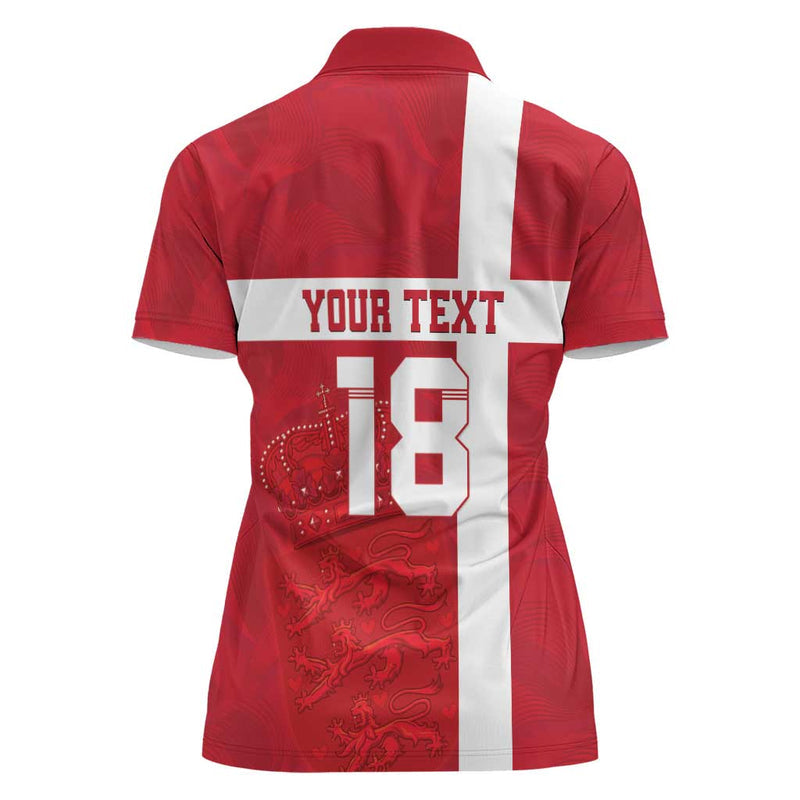 Custom Denmark Football Danish Dynamite Go Champion Women Polo Shirt
