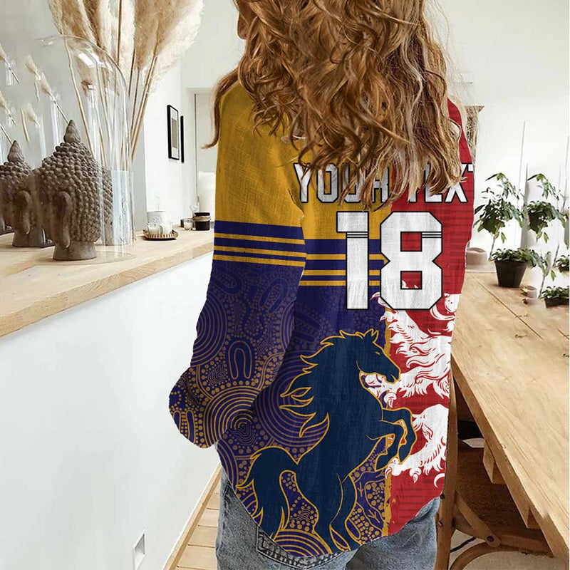 Custom British Lions Queensland Unique Style Women Casual Shirt
