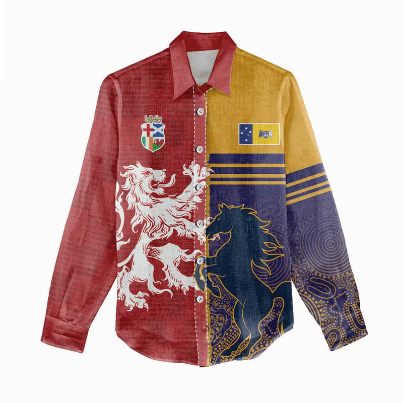 Custom British Lions Queensland Unique Style Women Casual Shirt