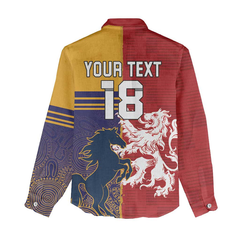 Custom British Lions Queensland Unique Style Women Casual Shirt