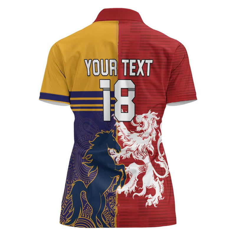 Custom British Lions Queensland Unique Style Women Polo Shirt
