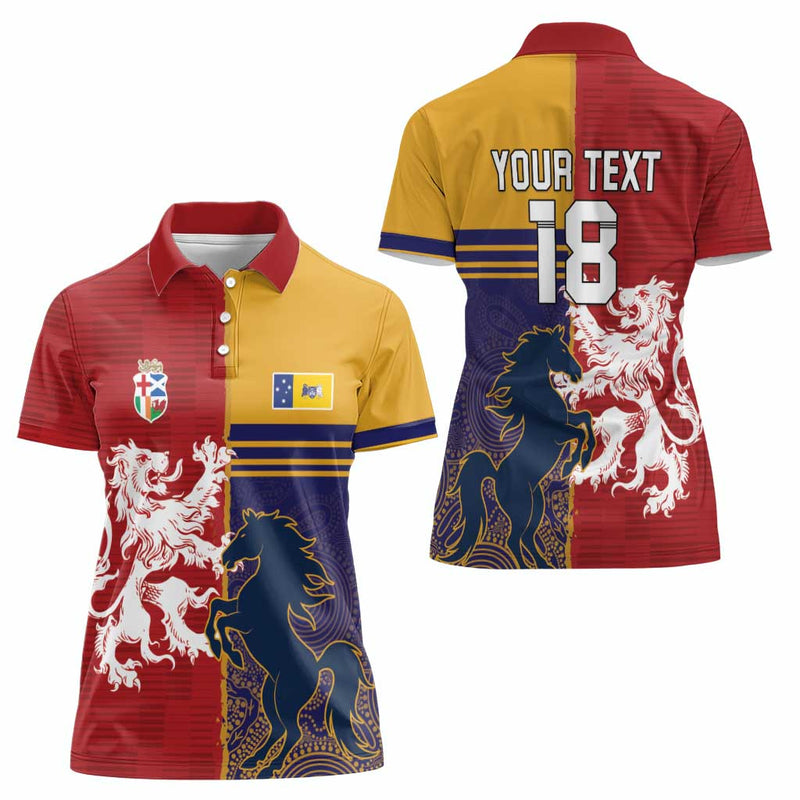 Custom British Lions Queensland Unique Style Women Polo Shirt