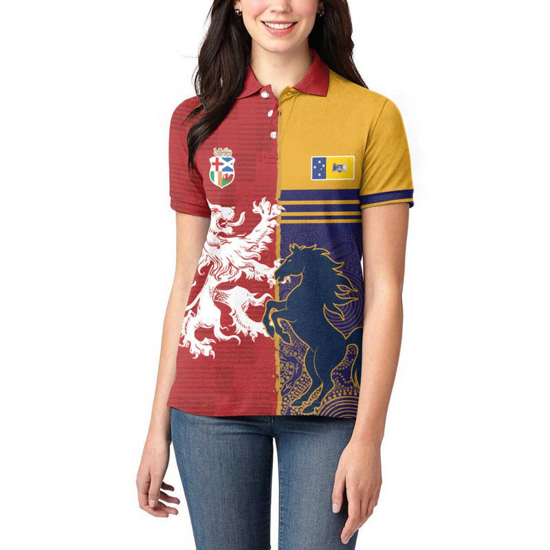 Custom British Lions Queensland Unique Style Women Polo Shirt