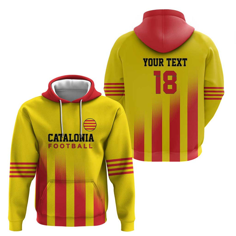 Custom Catalonia Football Seleccio de futbol de Catalunya Hoodie