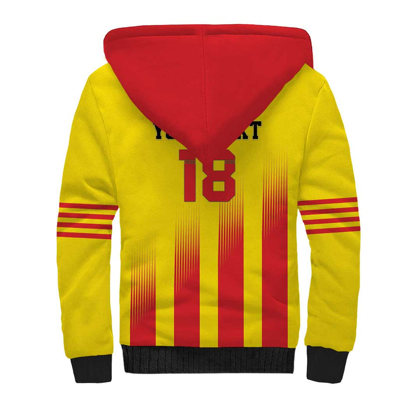 Custom Catalonia Football Seleccio de futbol de Catalunya Sherpa Hoodie
