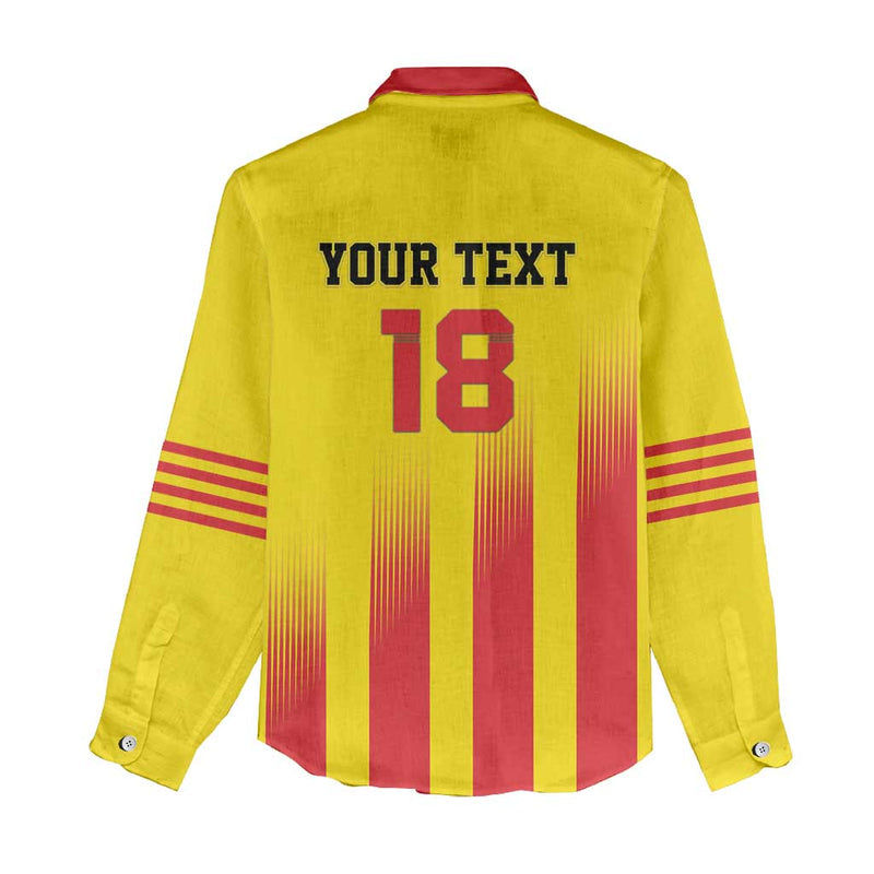Custom Catalonia Football Seleccio de futbol de Catalunya Women Casual Shirt