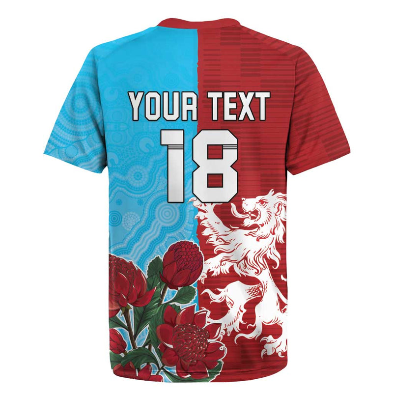 Custom British Lions Waratahs Unique Style Rugby Jersey