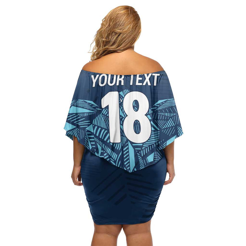 Custom Derbyshire Cricket Spirit Derbyshire Falcons Sporty Style Off Shoulder Short Dress
