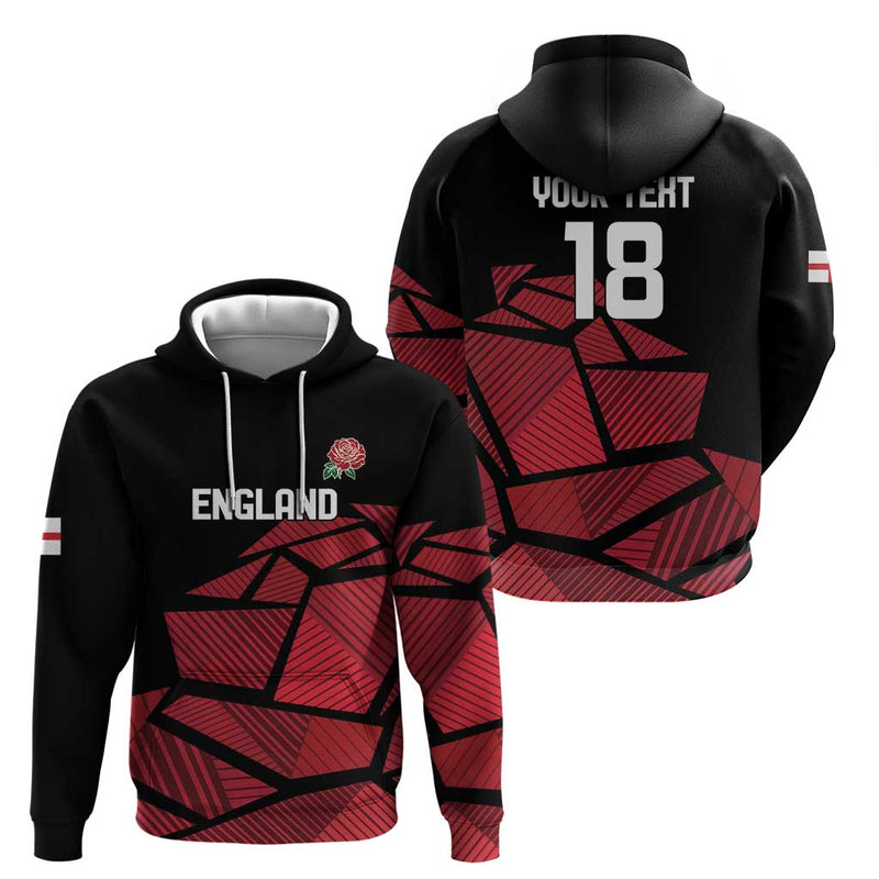 England Rugby Custom Red Roses Go Champion Hoodie