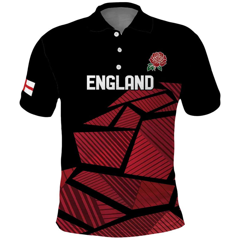 England Rugby Custom Red Roses Go Champion Polo Shirt