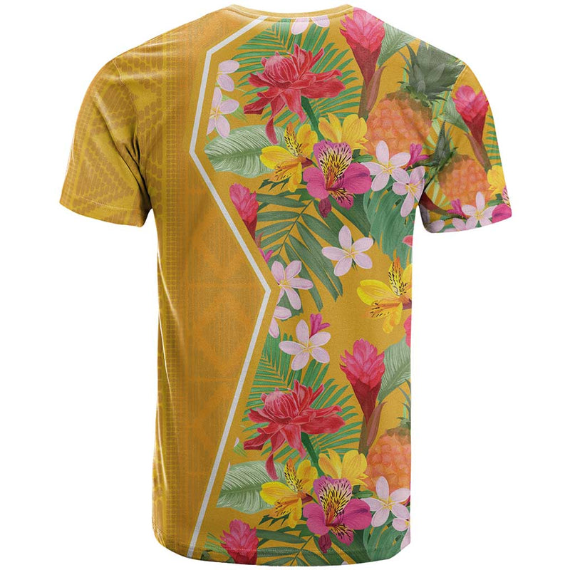Africa Tropical Flowers Yellow Version T Shirt