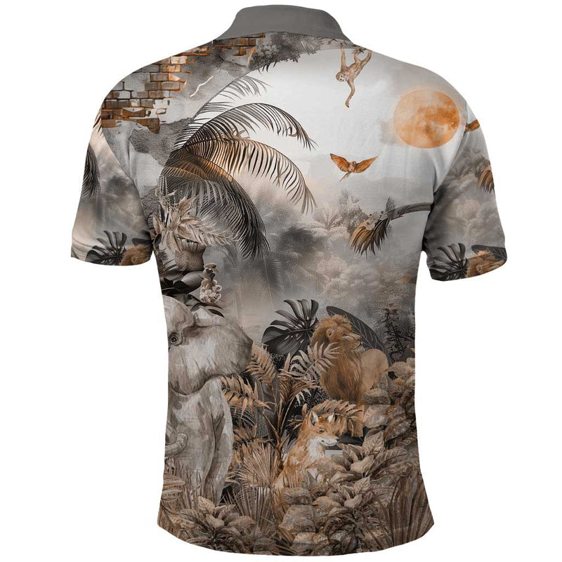 Africa Safari Animals Polo Shirt