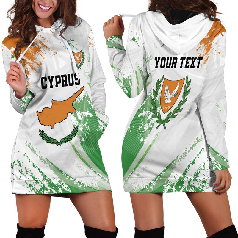 Custom Cyprus Sporty Style Hoodie Dress