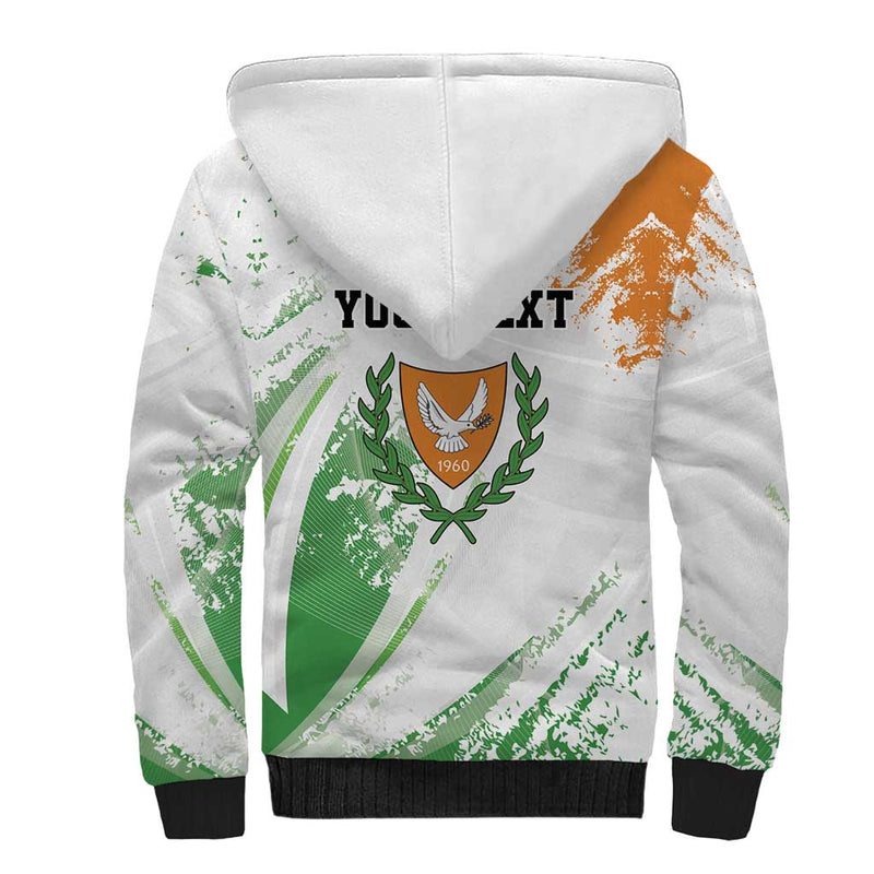 Custom Cyprus Sherpa Hoodie Sporty Style