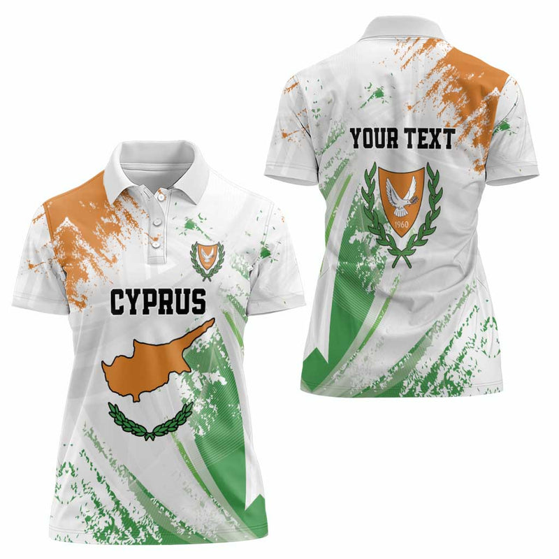 Custom Cyprus Women Polo Shirt Sporty Style