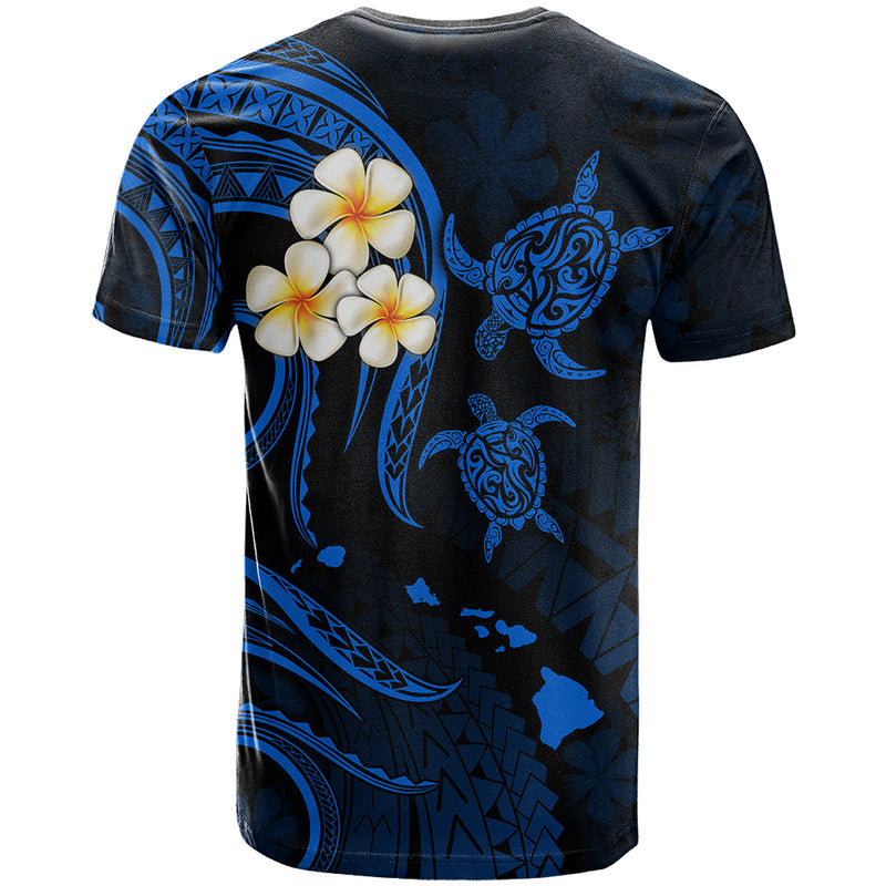 Hawaii Maui Islands Pacific Plumeria Blue Vibe T Shirt