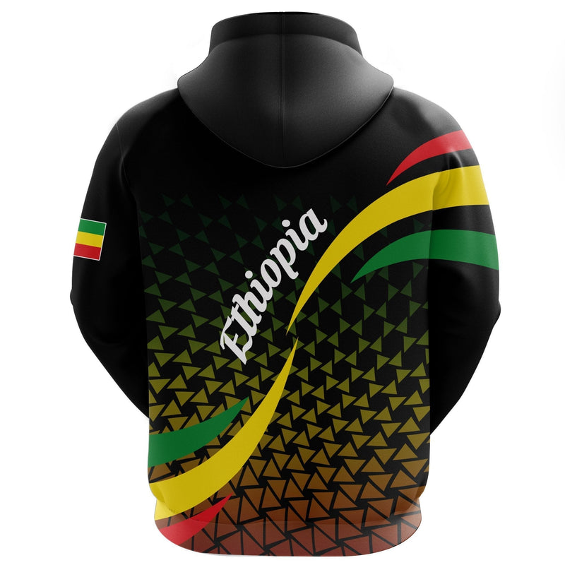 Ethiopia Zipper Ethiopia Rasta Lion Hoodie