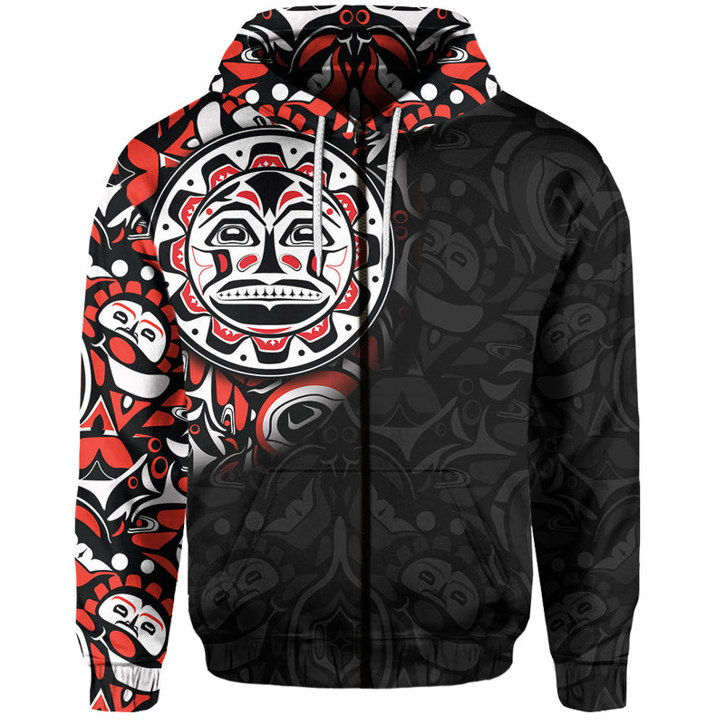 Custom Canada Haida Sun Hoodie