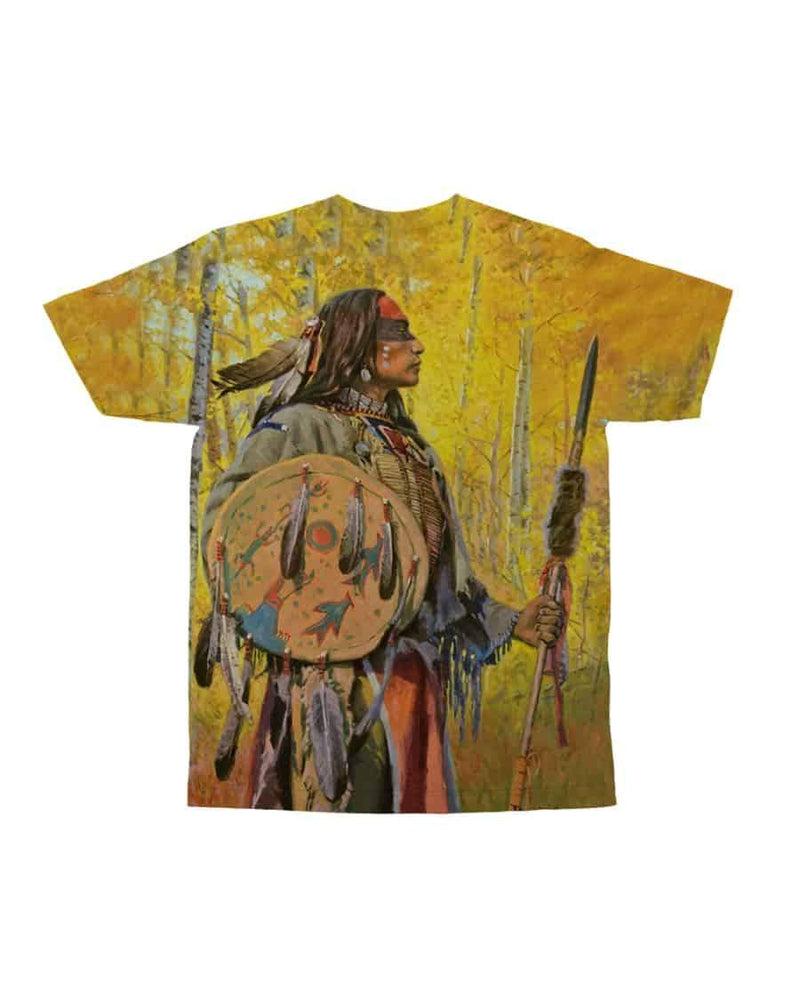 3D Native American Warrior T Shirt