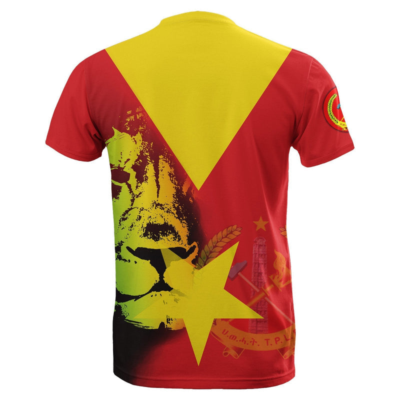 African Tigray Tigray Flag and Lion T Shirt