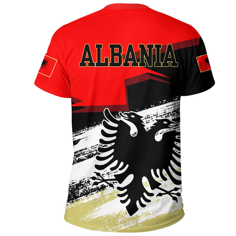 Albania Albania Black Double Headed Eagle Flag New T Shirt