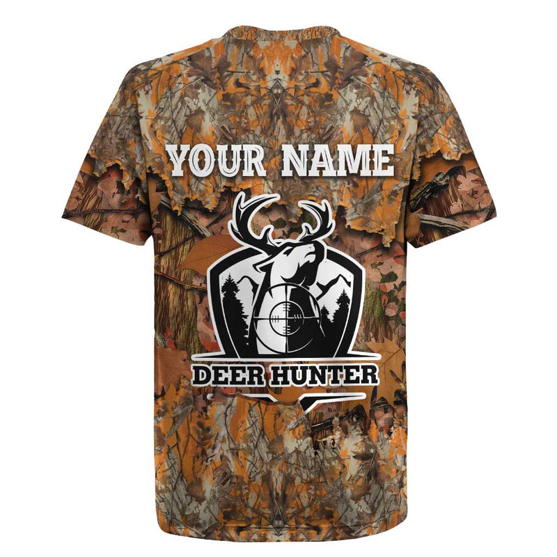 Custom Deer Hunting Big Game Camo Forest Design And Skeleton Archer Rugby Jersey