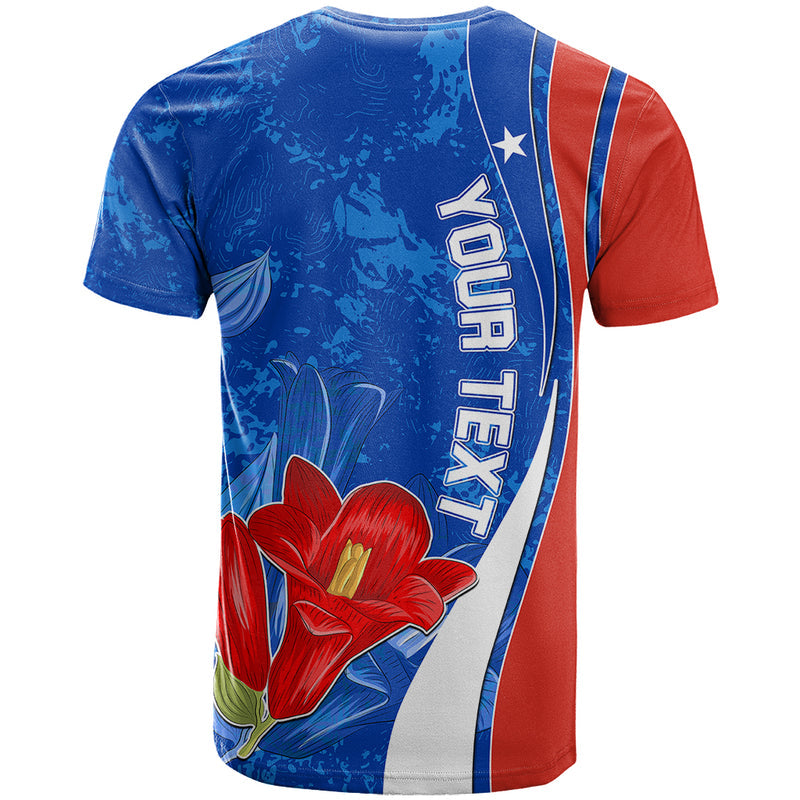 Custom Chile Copihue With Flag T Shirt