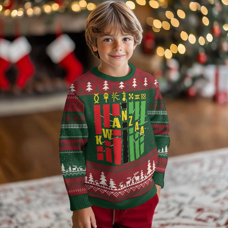 7 Principles Of Kwanzaa African American Ugly Christmas Sweater