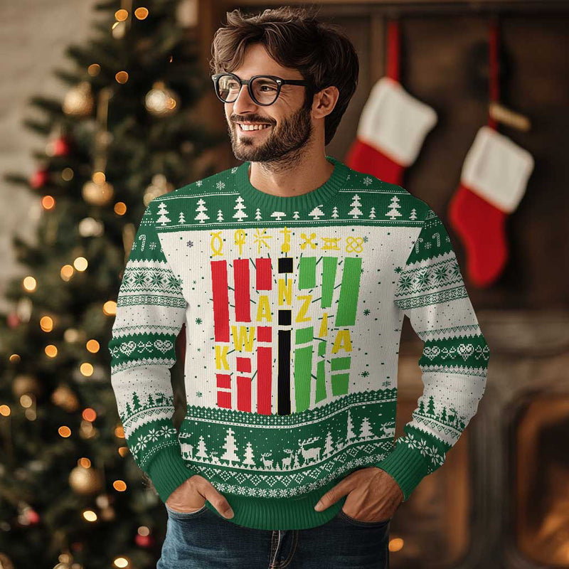 7 Principles Of Kwanzaa African American Ugly Christmas Sweater
