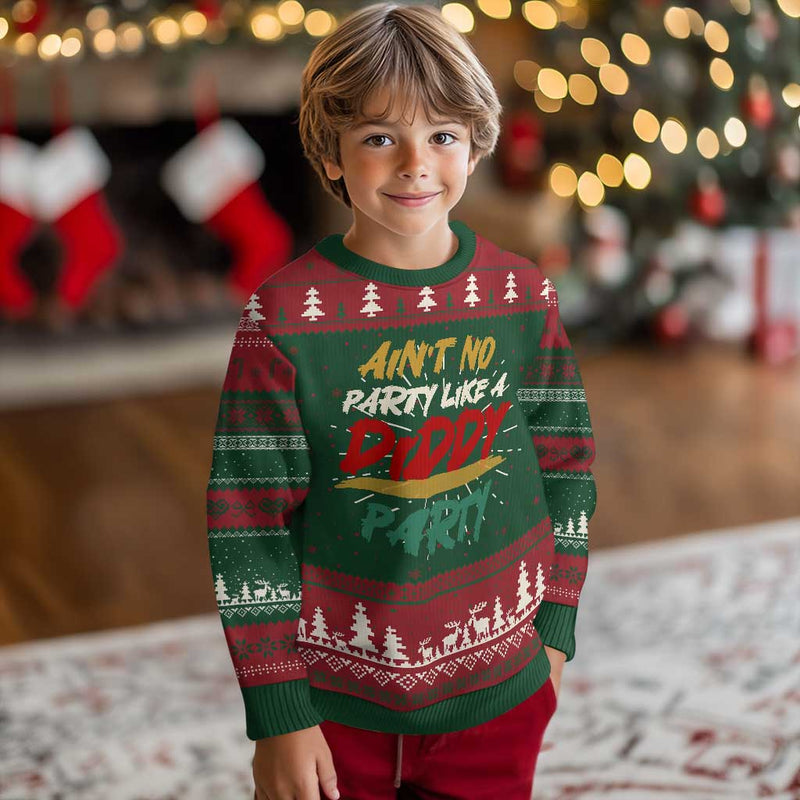 Ain't No Party Like A Diddy Party Ugly Christmas Sweater Brushed