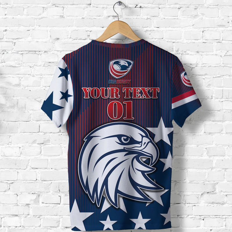 Custom USA Rugby Original Vibes Blue T Shirt