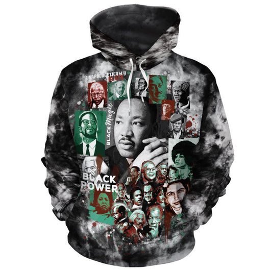 African Vintage Mosquitohead Civil Rights Leaders Hoodie