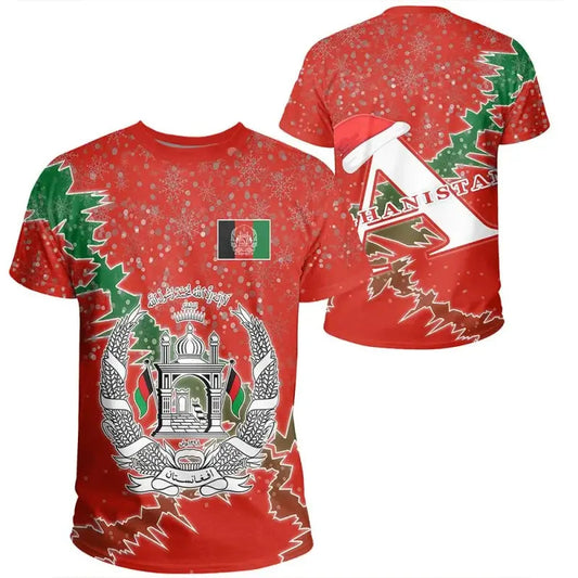 Afghanistan Christmas Coat Of Arms X Style T Shirt