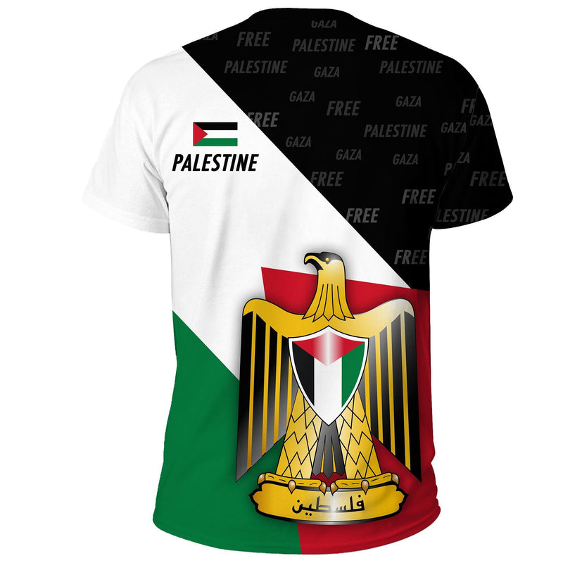 African Palestine Special Edition Flag Coat of Arms T Shirt
