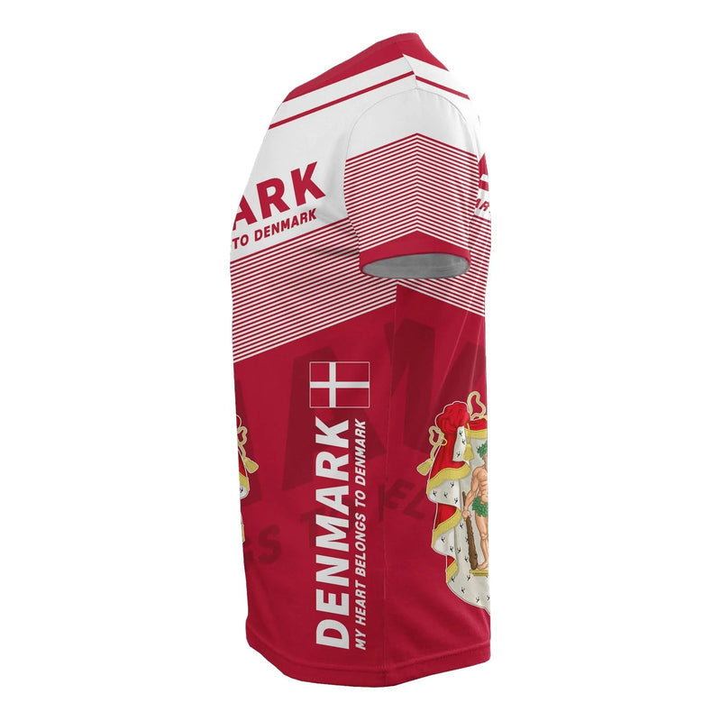 Denmark Flag Motto Limited Style T Shirt