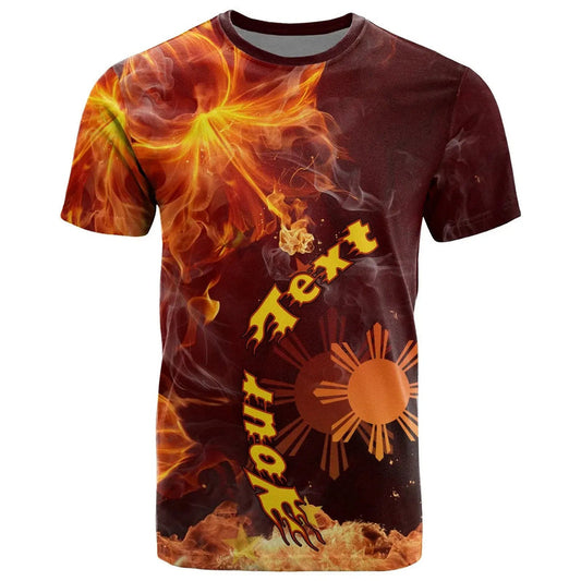 Custom The Philippines Fire Hibiscus T Shirt