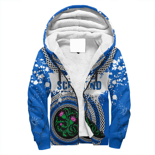 (Custom Text) Scotland Celtic Circle Sherpa Hoodie