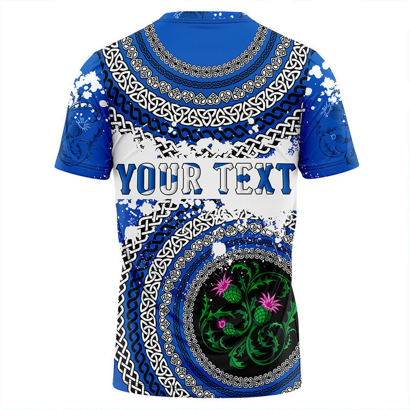 (Custom Text) Scotland Celtic Circle T Shirt