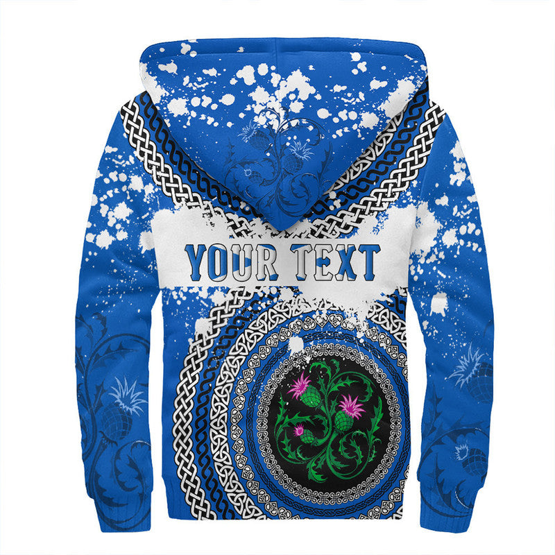 (Custom Text) Scotland Celtic Circle Sherpa Hoodie