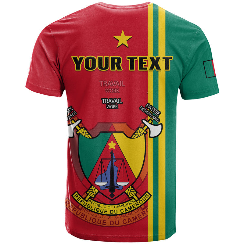 Custom Cameroon Happy Unity Day Cameroun Coat Of Arms T Shirt