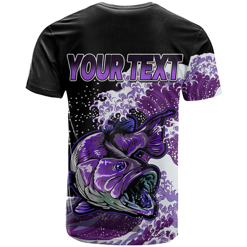 Custom Bass Fishing Purple T Shirt