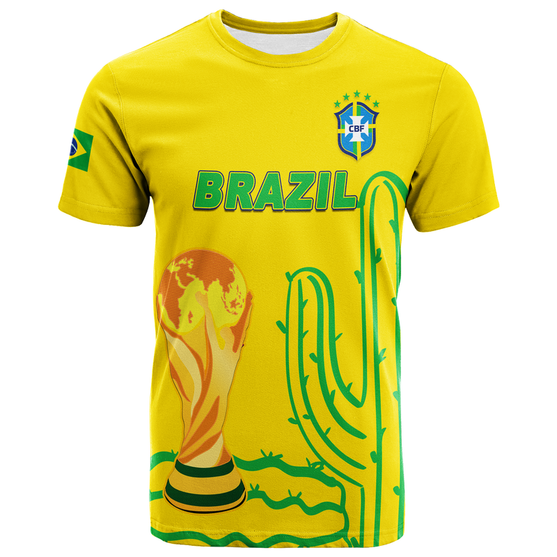 Custom Brazil Champion Football 2022 T Shirt