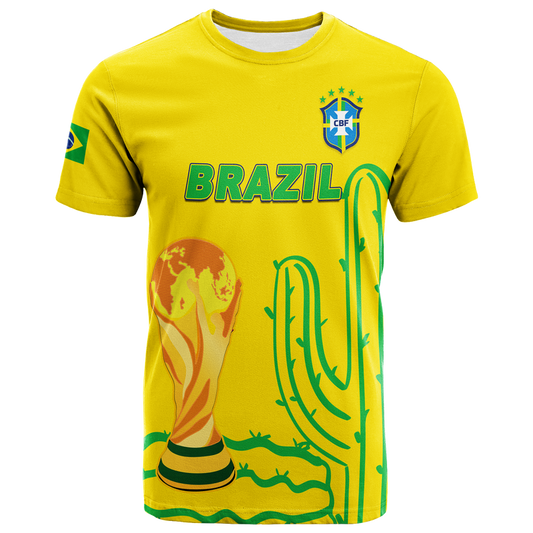 Custom Brazil Champion Football 2022 T Shirt