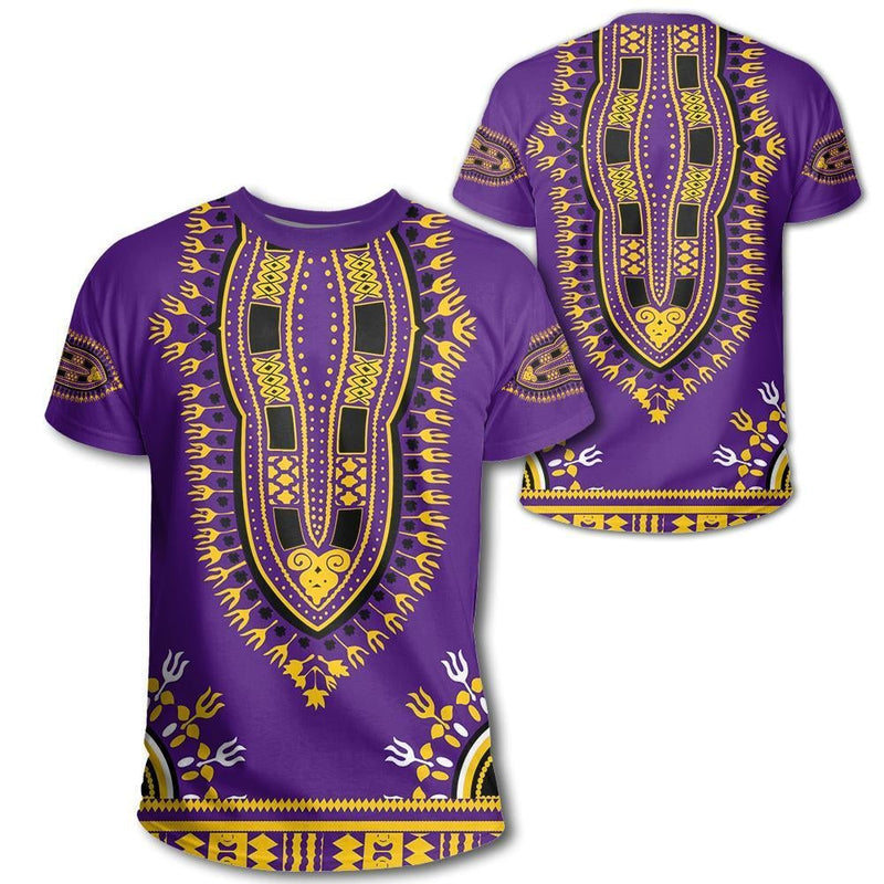 African Dashiki Purple T T Shirt