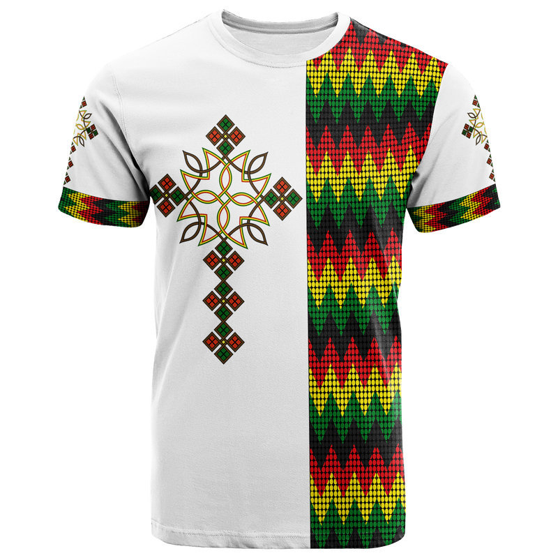 Ethiopian Art Cross T Shirt